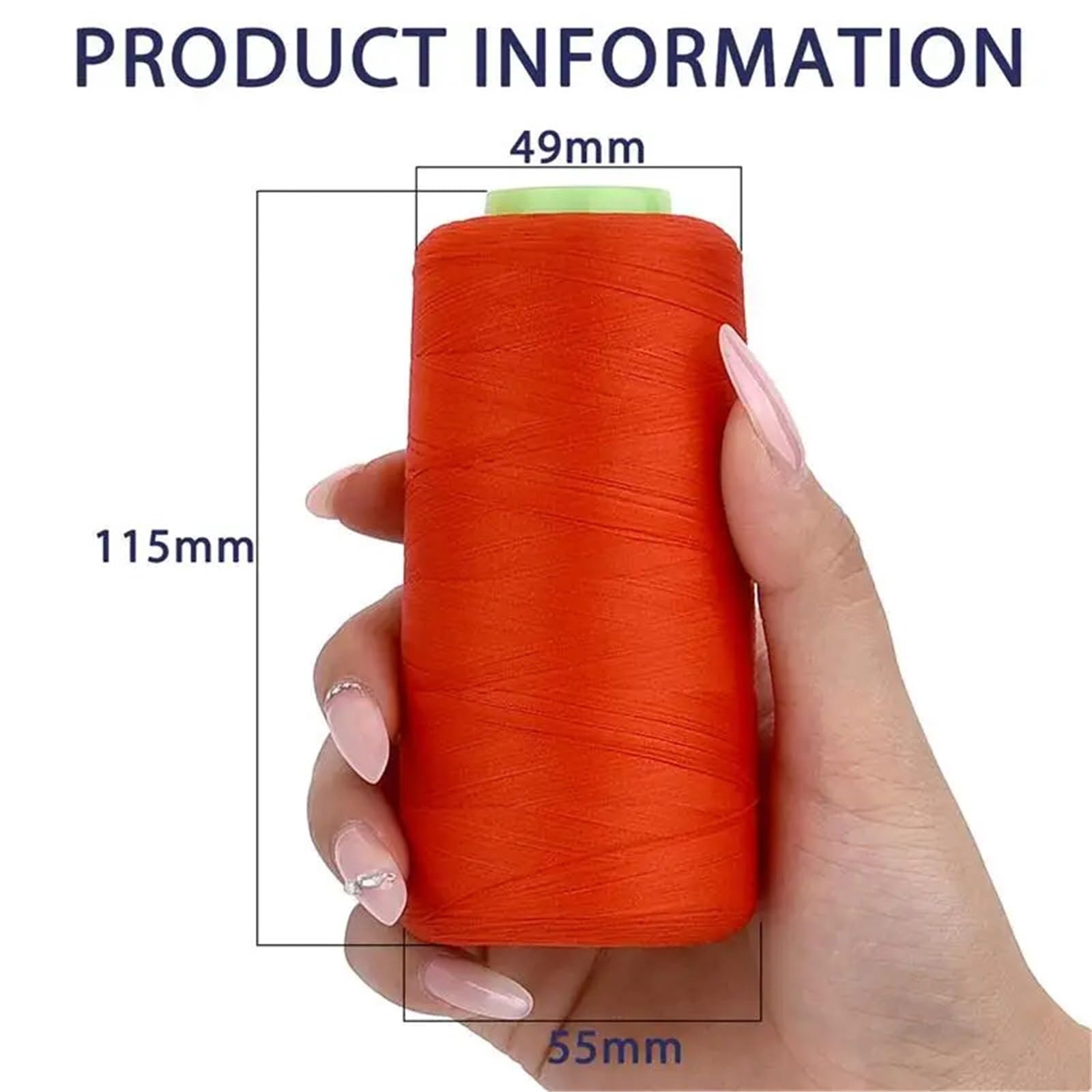 3 piezas de hilo coser nailon elástico for costura bordes, seda Para Adultos(Color 3)