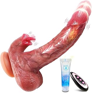 Gode Vibro-masseur Va et Vient Sex toys-Sex Toýs Femme Vibromasseur, Femme Clitoridien Puissant Va et Vient et 9X9 Modes Poussée et Vibration, sex toýs couple gode xxl réaliste large sextoy femme