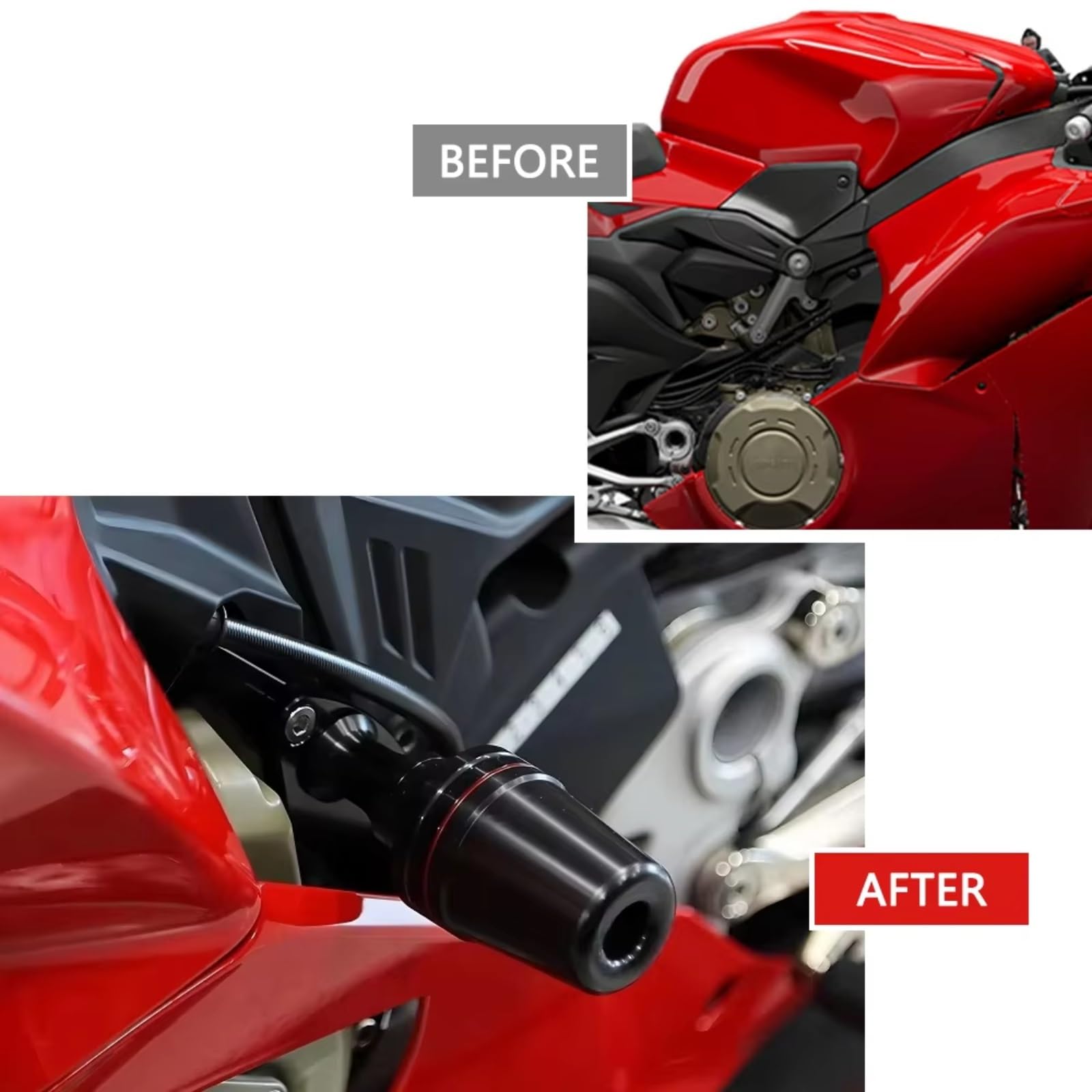 Slider Telaio Moto Anti Compatibile Con Ducati Per Panigale V4 2025 Moto Protezione Dalla Caduta Paratelaio Carenatura Guard Crash Pad Protector Parti Ricambio