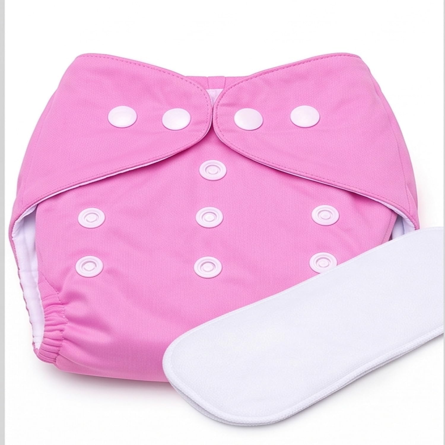 Regular Gentle Touch Reusable Leak-proof Cloth Diaper for Babies |Adjustable |Washable |Soft & Comfortable Pink 0month to 24month Pack of 1-image-37