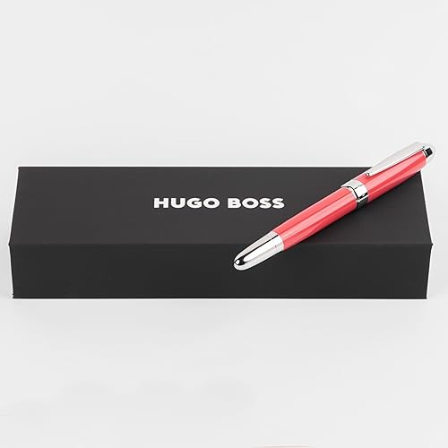 Miniatura 7 de Hugo Boss Rollerball Pen Icon | Tinta Negra | Caja De Regalo (Corail/Cromo)