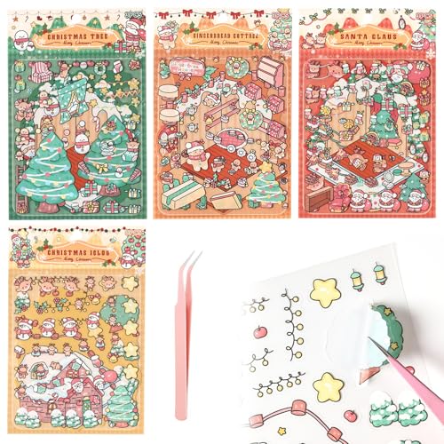 Charming Club NX}X nEXXebJ[ 3D iV[ T^ giJC Xmas ~j`A͌^ ̊ DIY 蒠p 4 4^Cv 킢 ]g\ q  (NX}X-A1)