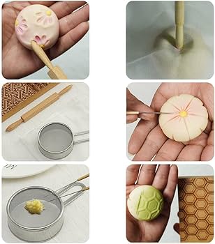和菓子セット型落雁丸棒菊芯