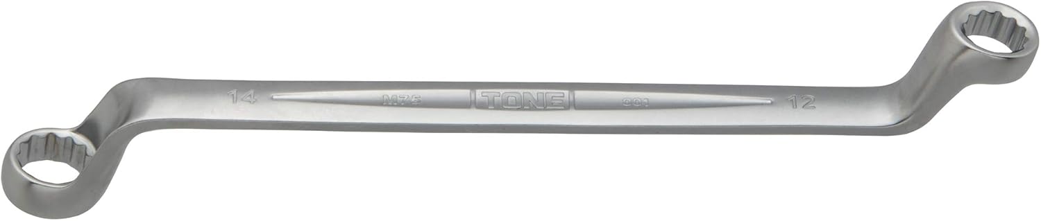 TONE Offset Wrench Set Long Type (75°) M75-1214 12x14mm