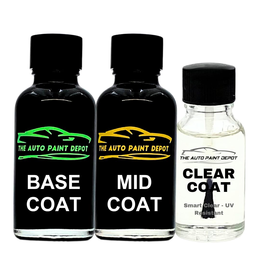 Auto Paint Depot Touch Up Paint for Tesla S, X, 3, Y, Sunset Red PPMR (All Years, All Models) One Ounce with Clear Coat