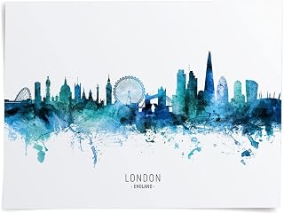 London England United Kingdom Skyline Art Print (16x20 inch poster) -20527