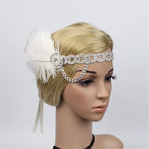 Miniatura 2 de 1920s Flapper Headband Roaring 20s Great Gatsby Headpiece for Women headpieces Headband