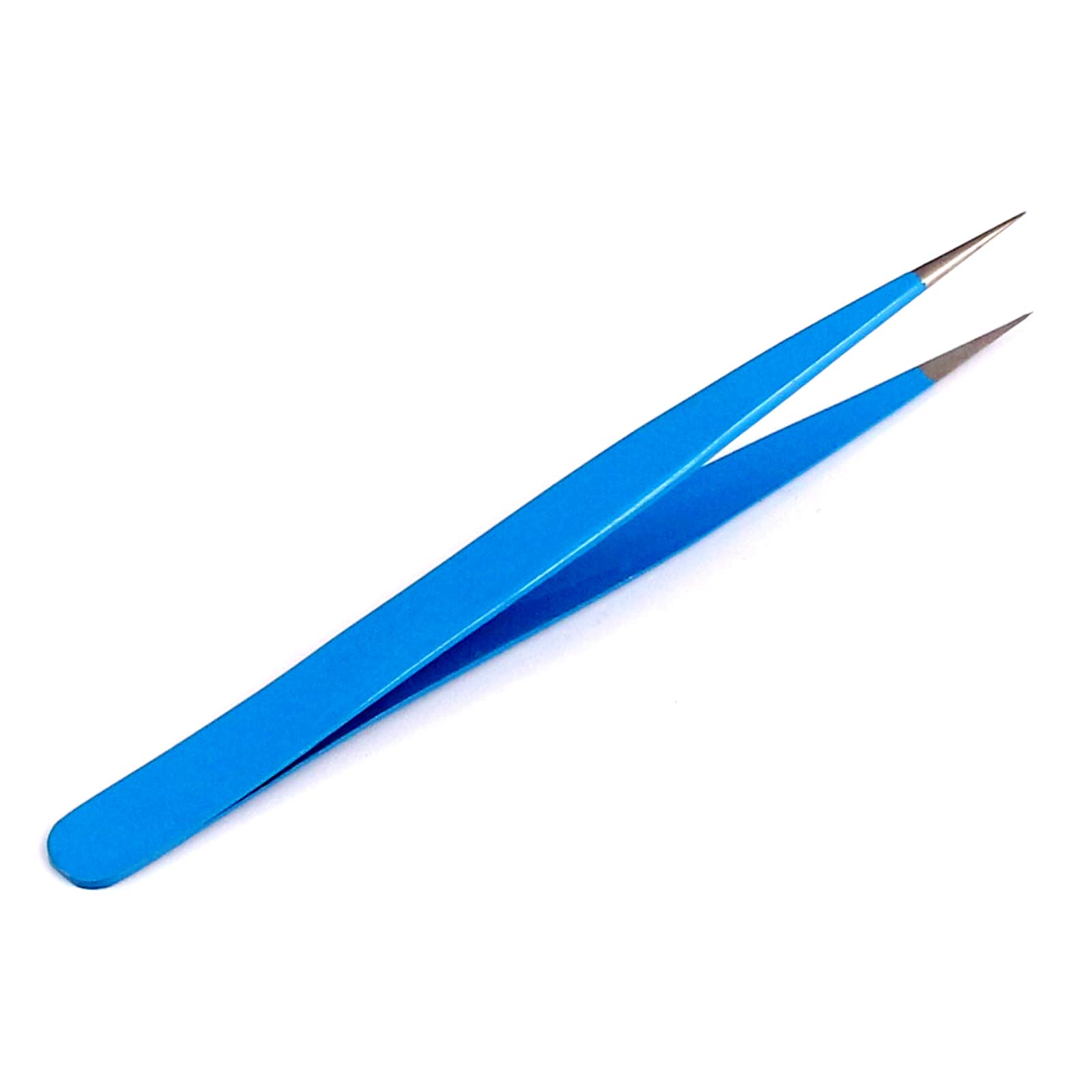 Precise Canada: Stainless Steel Point Tweezer, Sky Blue