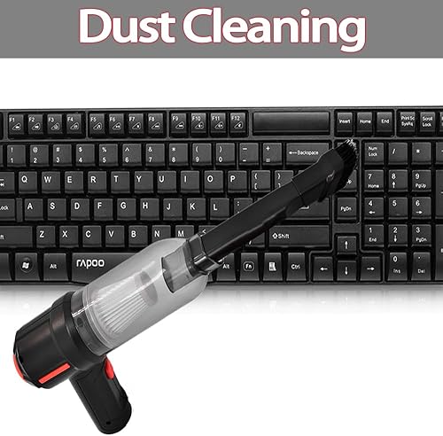 Miniatura 5 de Mocessory Aspiradora portátil 3 en 1 de mano inalámbrica pequeña recargable con potente succión de 9000 PA para cocheoficinahogar.