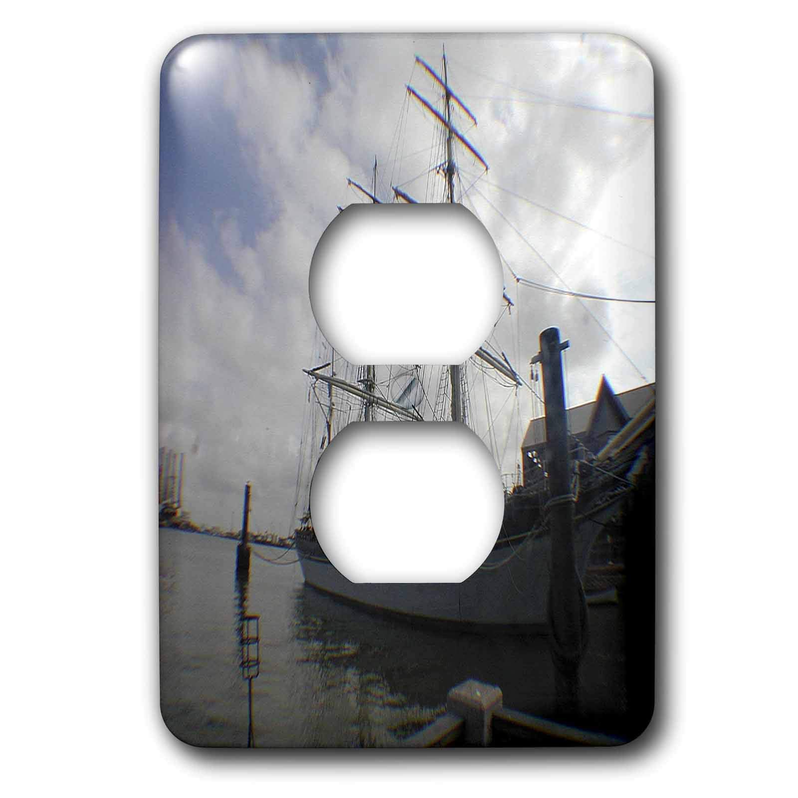 Cache-prise bateau 3dRose lsp_11890_6 double pour decoration marine