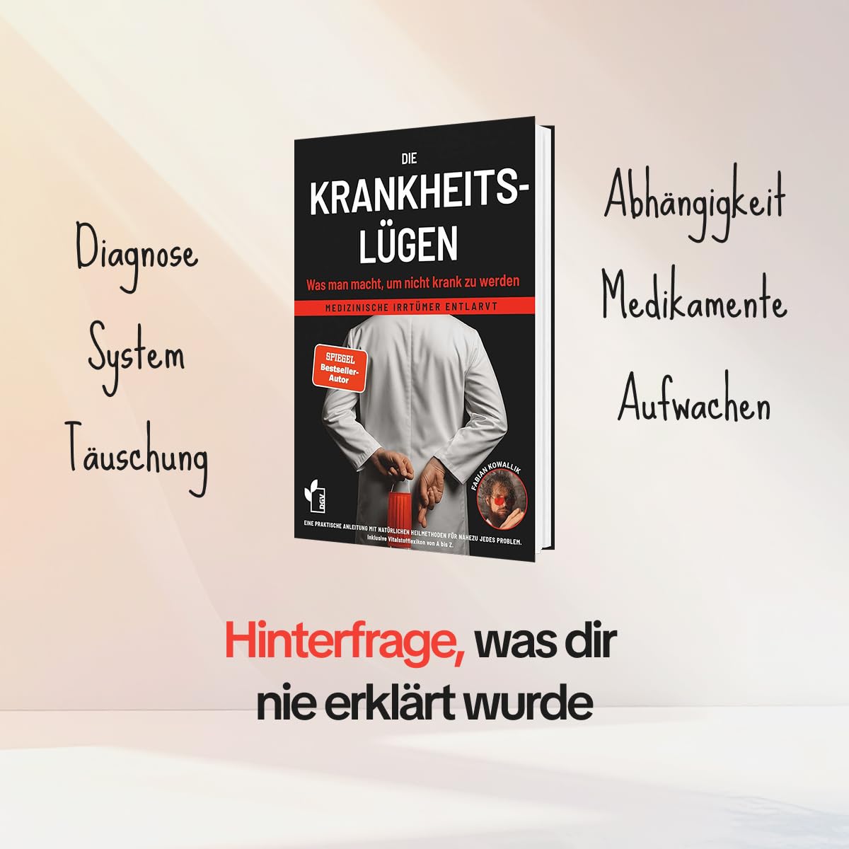 Gesundheits-Set: Die Ernährungslügen + Die Krankheitslügen + Das originale Gottesnahrung-Kochbuch + 1 exklusives Stickerset