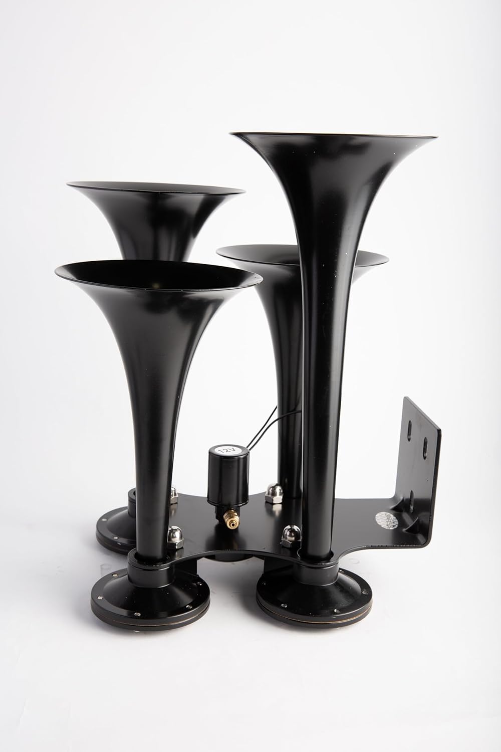 Viking Horns | Four Trumpet Air Horn (Black) | Low Pitch | Loud (152dB) - [V310B]