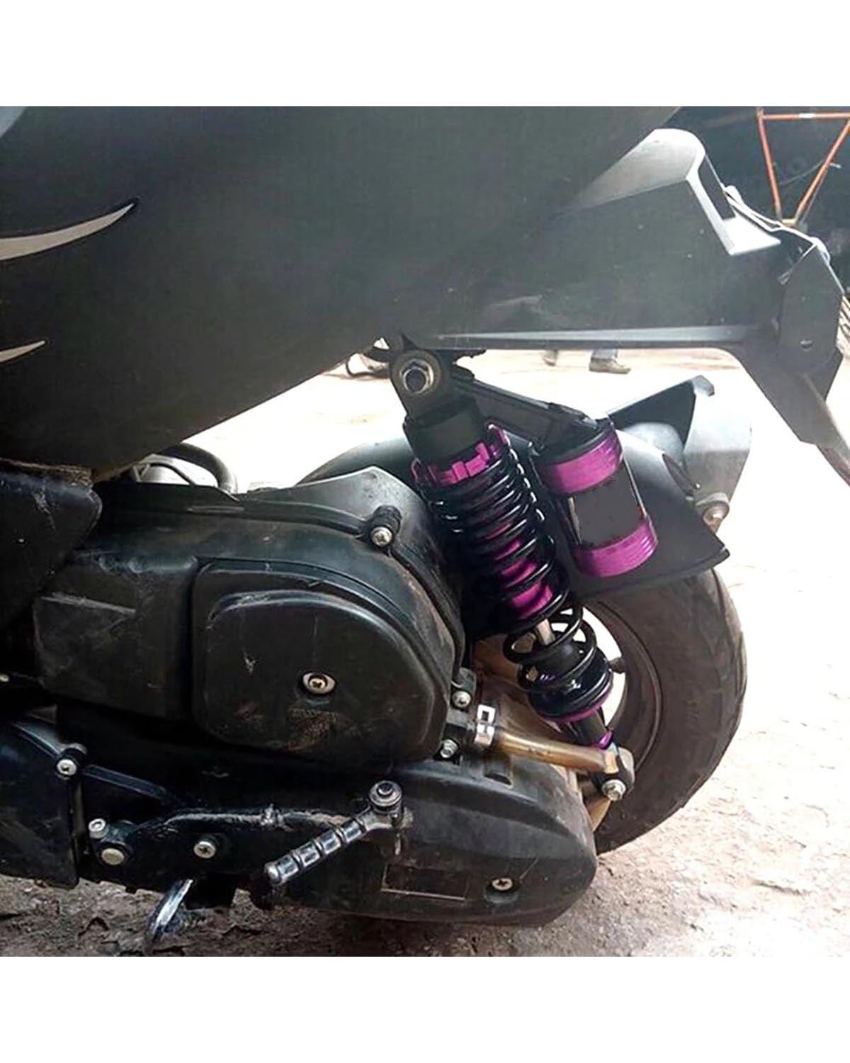 Suspensión Amortiguación Amortiguador Para Moto 320/340mm Para Scooter Para Xmax Amortiguador Motocicleta(320mm blue U)