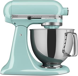 Artisan Series 5 Quart Tilt Head Stand Mixer with Pouring Shield KSM150PS, Ice Blue