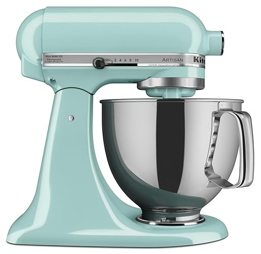 KitchenAid Artisan Series 5 Quart Tilt Head Stand Mixer with Pouring Shield KSM150PS, Ice Blue - Ice Blue