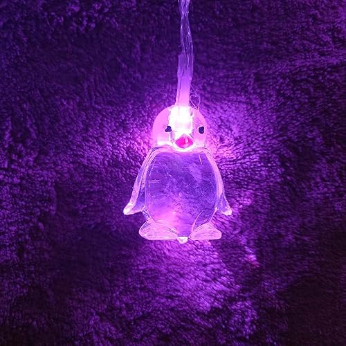 Miniatura 9 de Lámpara de noche romántica con forma de pingüino de 5.4 ft, 10 ledes, luz de noche romántica para interiores y exteriores, hogar, dormitorio, boda,