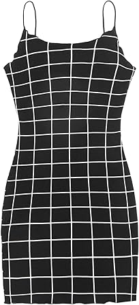 plaid spaghetti strap dress