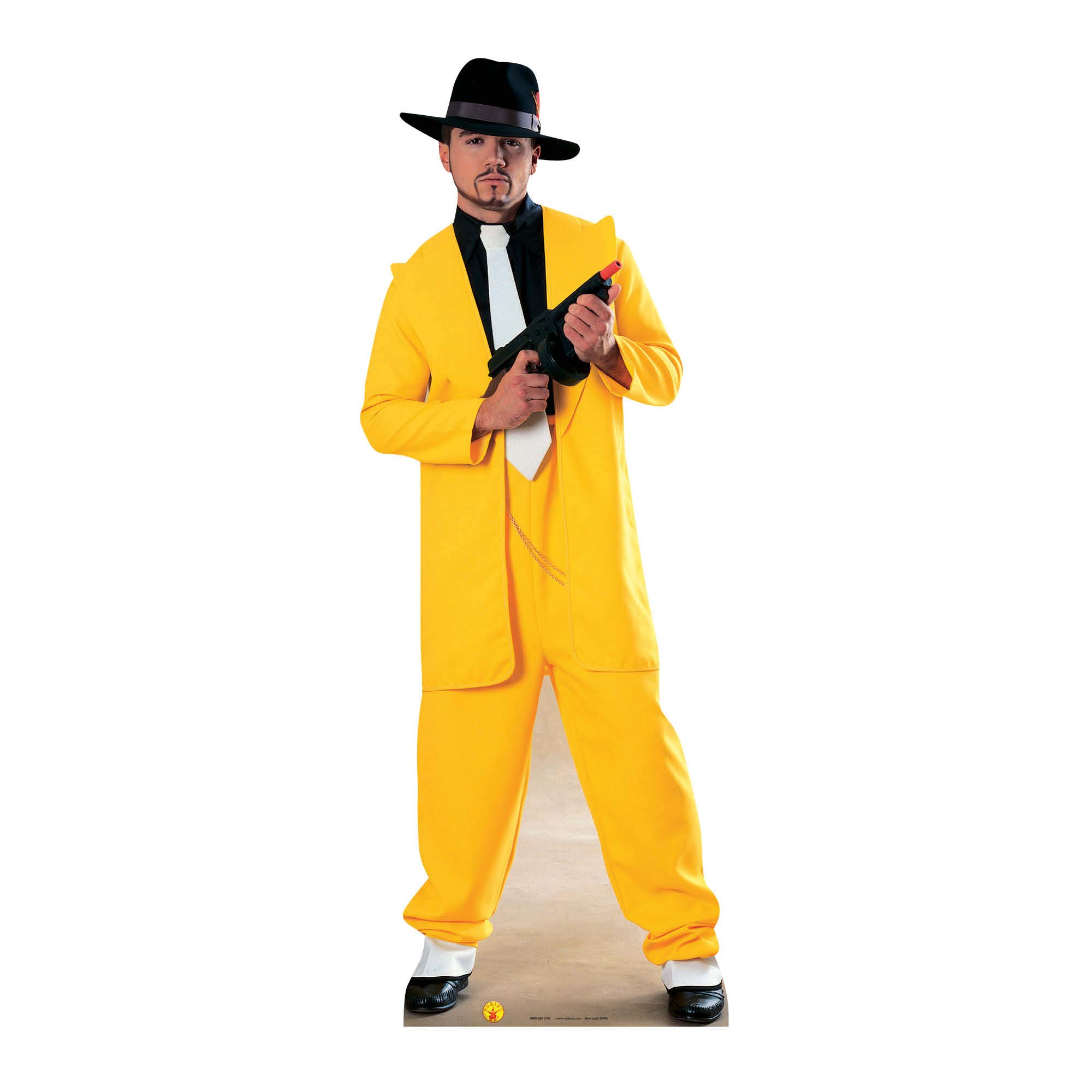 Gangster Yellow Suit Cardboard Cutout Figure 180cm Tall-Great for themed Parties