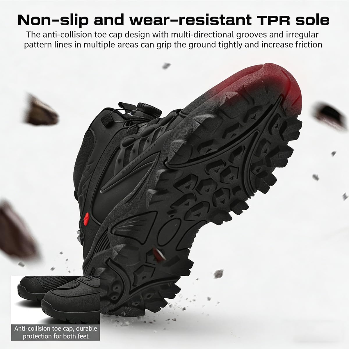 Scarpe da Moto Uomo Stivali da Moto Motocross Città Corsa Strada Casual con Supporto alla Caviglia e Shift Pad Suola Antiscivolo