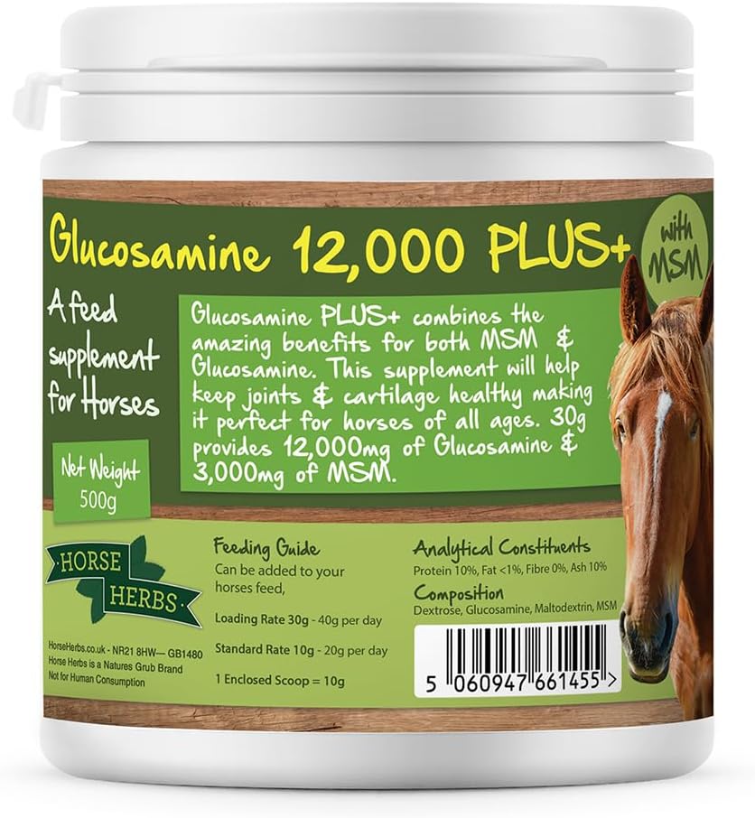 Horse Herbs Glucosamine 12,000 PLUS+ Ready To Use Horse & Pony