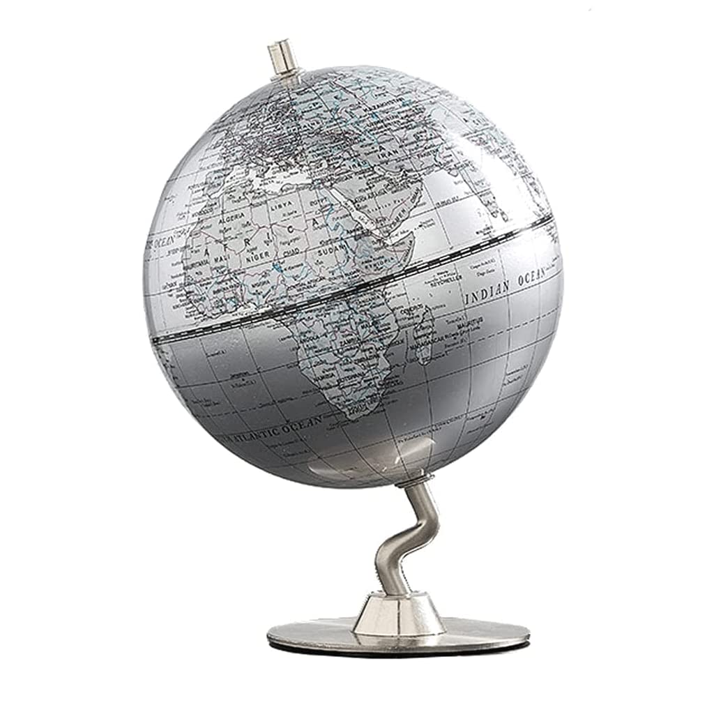 KRXSOBNV Globe, 360° Rotating Earth Geographic Retro Clear Text Marking(C15cm)