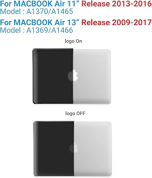 IBENZER Compatible with MacBook Air 11 Inch Case Model A1370 A1465, Soft Touch Plastic Hard Shell Case Bundle with Keyboard Cover & Screen Protector for Mac Air 11, Black, A11BK+2