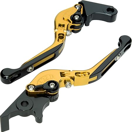 Amazon Bigone ビッグワン ビレット レバー セット 可倒式 金 黒 ゴールド ブラック モンキー125 マグナ50 Ns 1 Grom グロム Msx125 レブル Cbr250r クラッチレバー セット 車 バイク