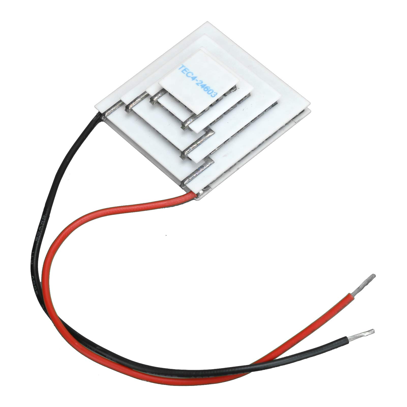 Keenso Plaque de Refroidissement Thermoélectrique à 4 Couches en Céramique TEC4 24603 Module de Chauffage de Refroidissement DC12 V 107 C 224,6 F Différence de Température pour les Projets de