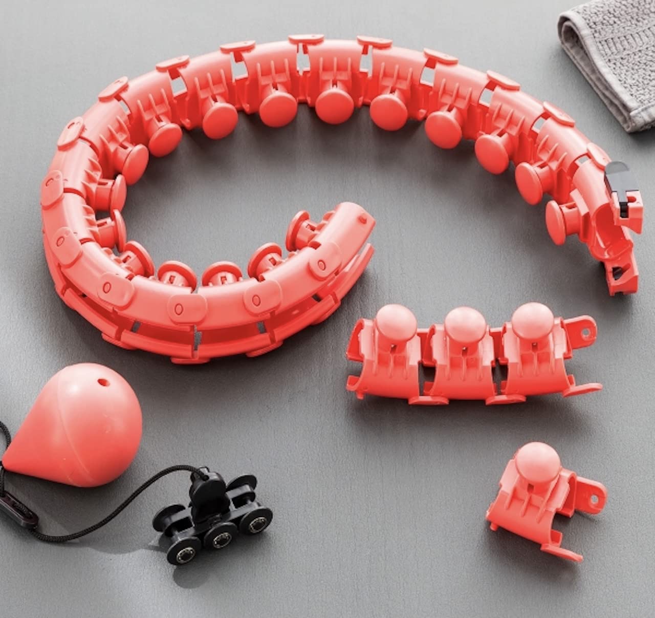 24 Section Hula Smart Hula Hoop Massage Taille Mince Bague de Perte de Poids détachable Pliable Accueil Divertissement Fitness Equipement