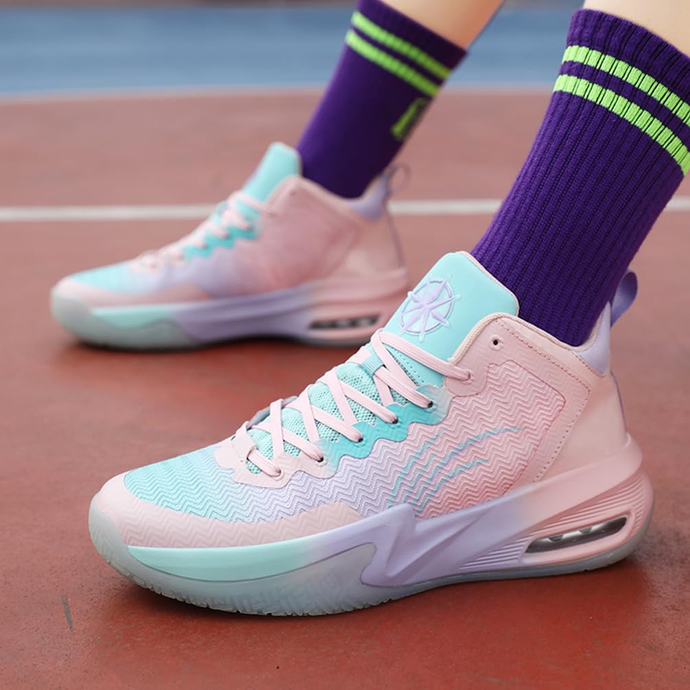 Męskie buty do koszykówki, buty sportowe, amortyzujące wstrząsy, oddychające, do koszykówki, męskie, lekkie buty sportowe, do biegania, antypoślizgowe, sportowe sneakersy, bsk f33, 40 EU