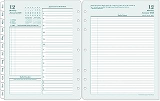 FranklinCovey - Original Planner Refill | Two Pages Per Day - Ring-Bound Planner (Monarch, Jan 2026 - Dec 2026)