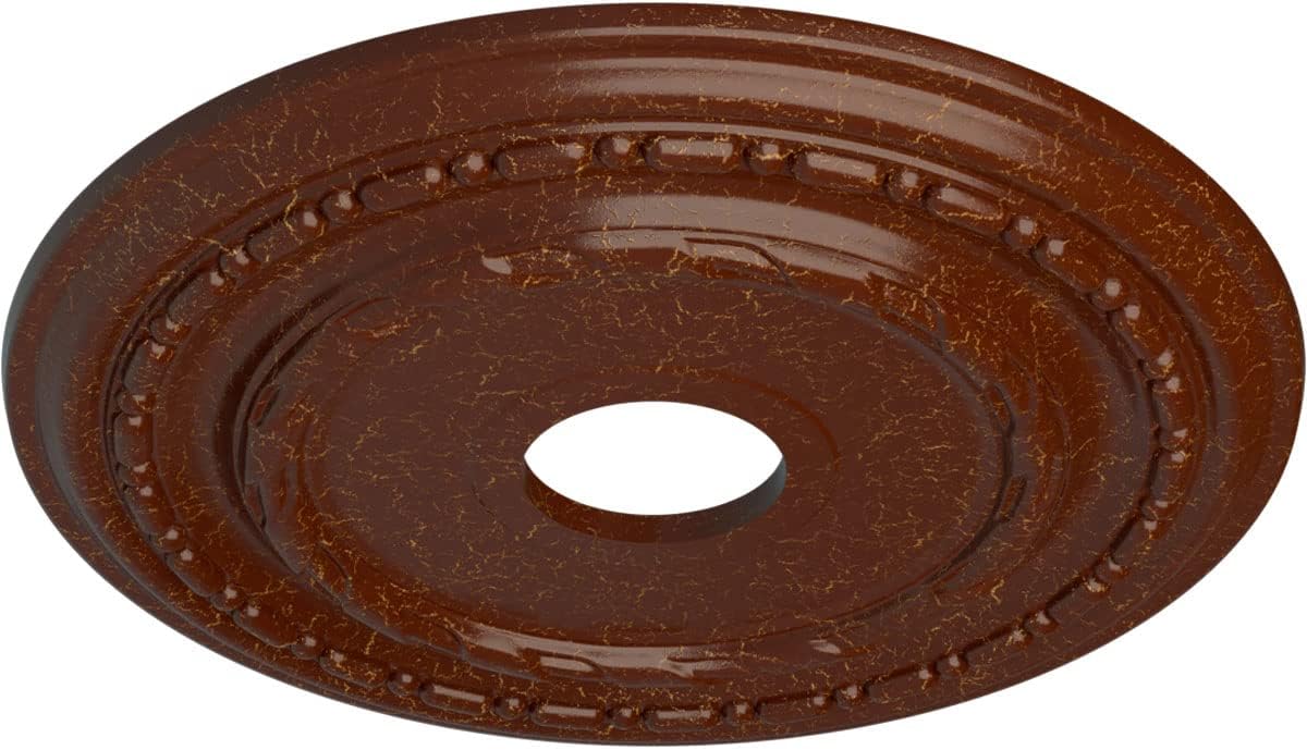 Ekena Millwork CM17DUBMCDecorative Ceiling Medallions Modeled After Original Historical Patterns & Designs, Burnished Mahogany Crackle