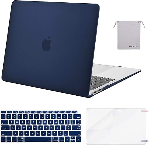 Vista 65 de MOSISO - Funda rígida y de plástico compatible con MacBook Air de 13 pulgadas versión 2022, 2021-2018, A2337 M1 A2179 A1932; con cubierta