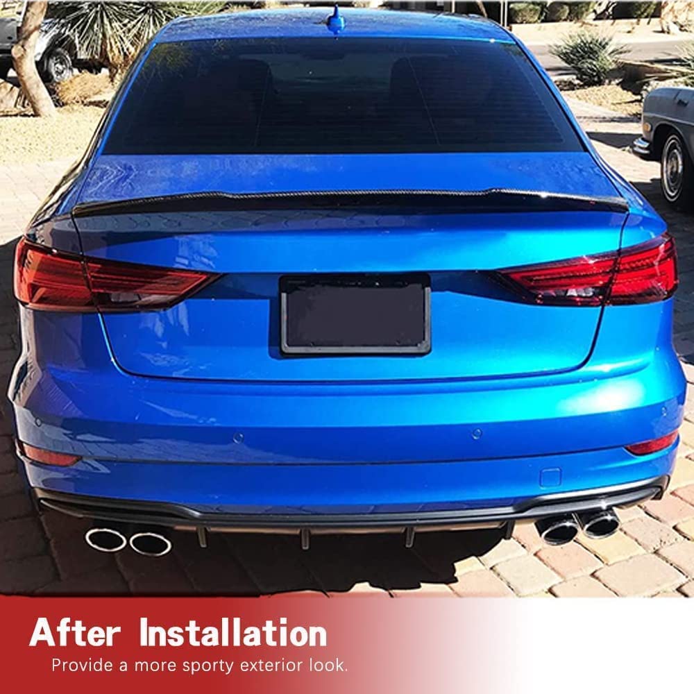 Amazon | A3 RS3用カーボン製リア スポイラー for Audi アウディA3 8V 