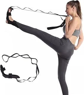 1 x Yoga Stretching Strap Stretching Band with 7 Loops Yoga Strap Practical Yoga Stretching Band TPE Tension Straps Exercise Loop Leg Training Fitness Dance Gymnastics