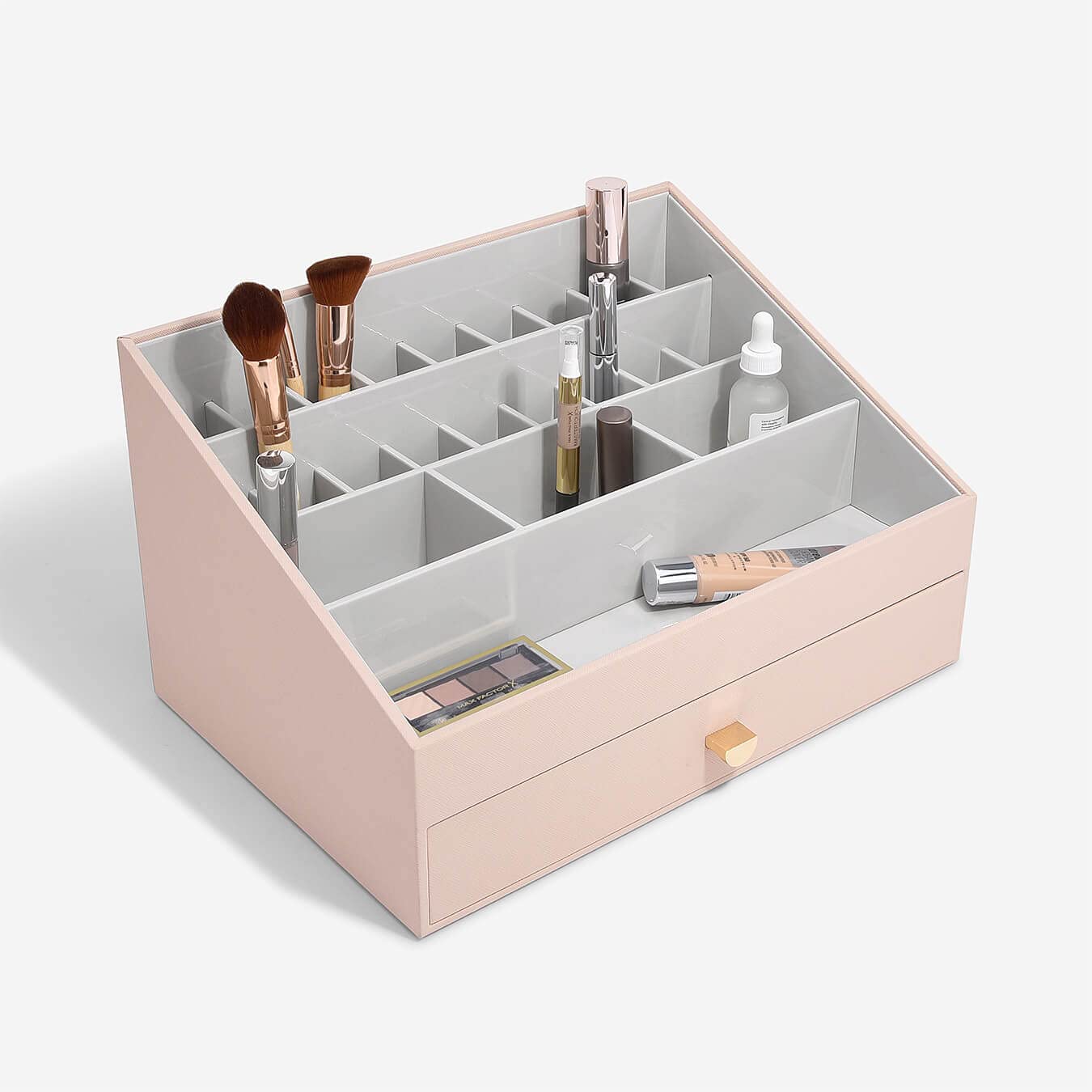Stackers Organiseur de maquillage rose poudré