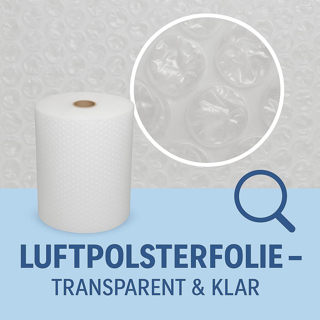 All4All Luftpolsterfolie 150 cm Noppenfolie 1 Rolle Packungfolie Verpackungsfolie Luftpolster Verpackungen Folien Zum Verpacken Umzugfolie Luftpolsterfolie Plastikfolie Umzugsfolie Verpackungsmaterial