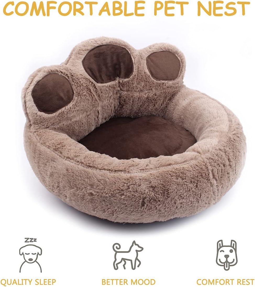 PETCUTE Dog Beds Small Washable Dog Bed Cozy Cat Bed Medium Dog beds Soft Comfortable pet beds
