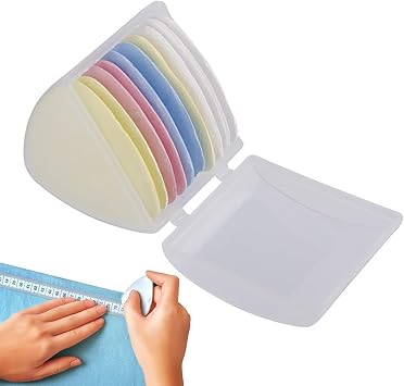 Shakven Tailor Sewing Chalk, Triangle Invisible Box Tailors Chalk, Tailors Fabric Marker Chalk, Colorful Garment Drawing Tool for Marking Fabric