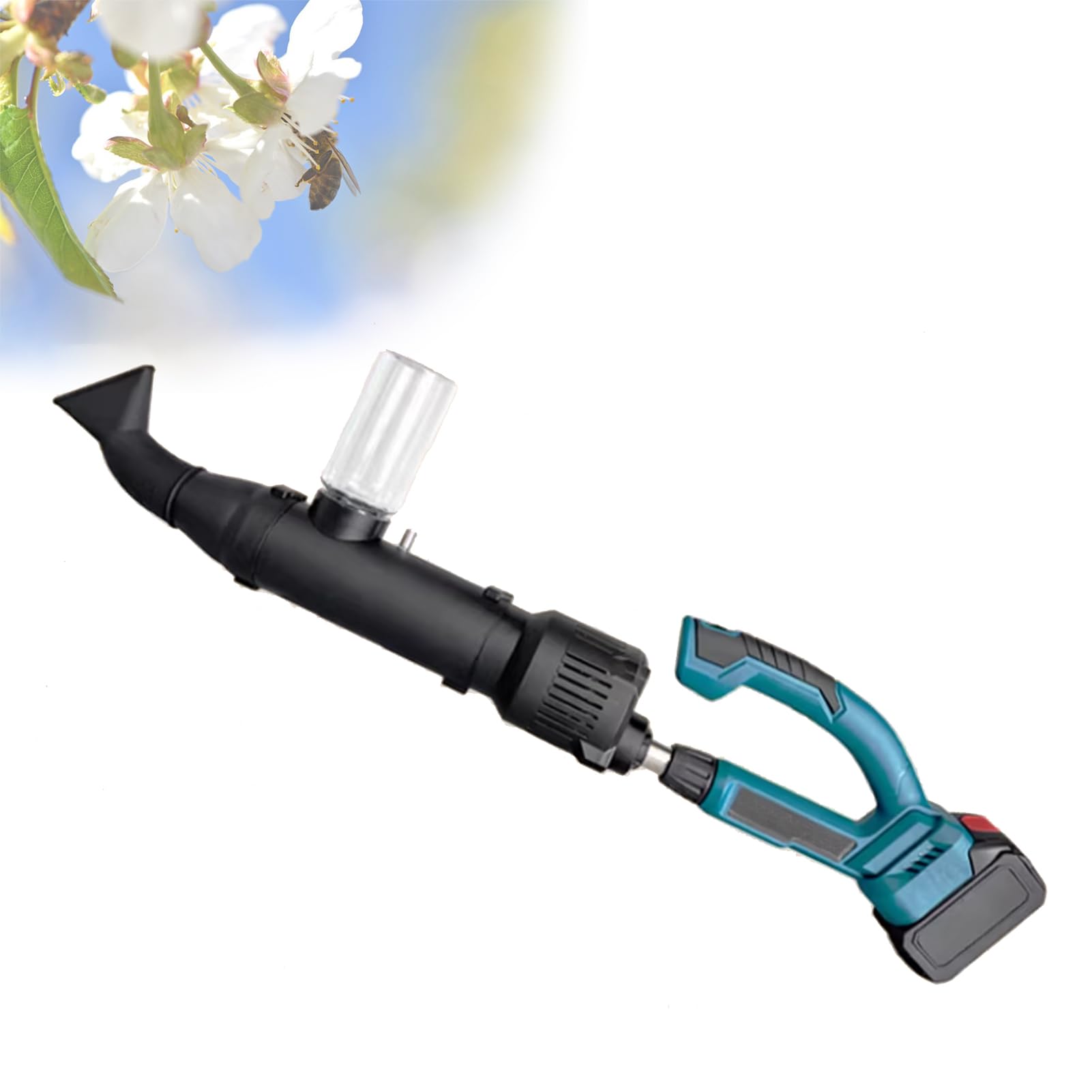 BOOZXCV Electric Pollinator Tool, Handheld 2 in 1 Garden Sprayer, Portable Battery Powered Blower for Fast Pollination of Vegetables and Fruits