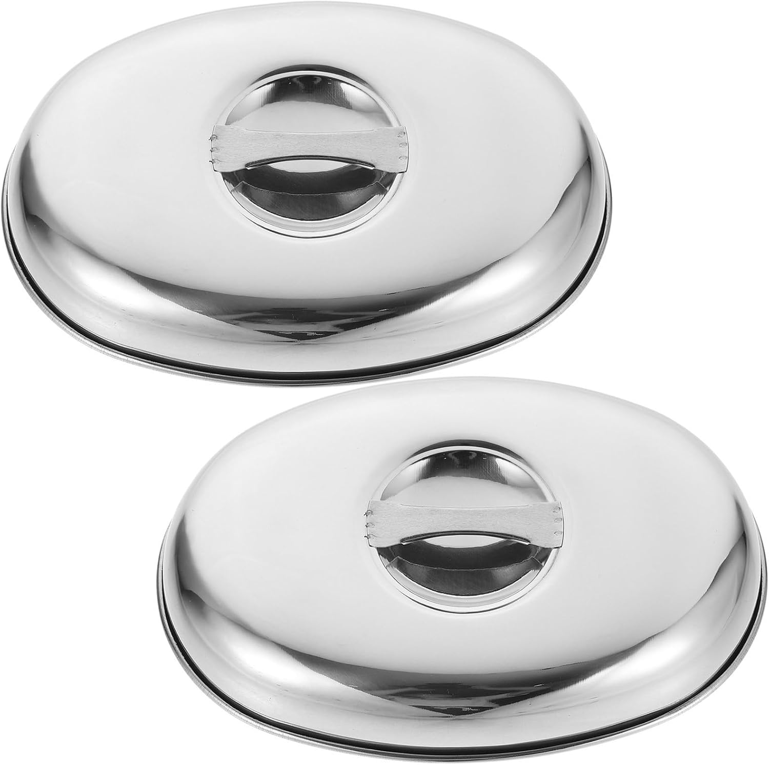 MAGICLULU Stainless Steel Food Cover Dome for Grilled Sandwiches and Flatbreads, Oilproof Basting Lid Keeps Food Clean, Sturdy Kitchen Accessory for Restaurant and Hotel Use