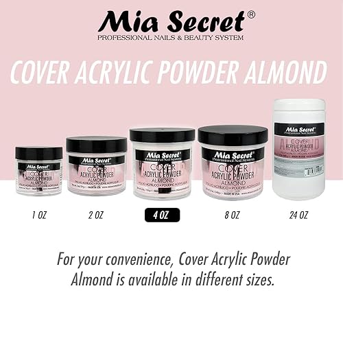 Miniatura 7 de Mia Secret Acrílico Polvo Cubierta Almendra 4 oz.