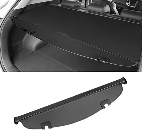 Auxmart - Pantalla de protección retráctil, cubre carga, Negro