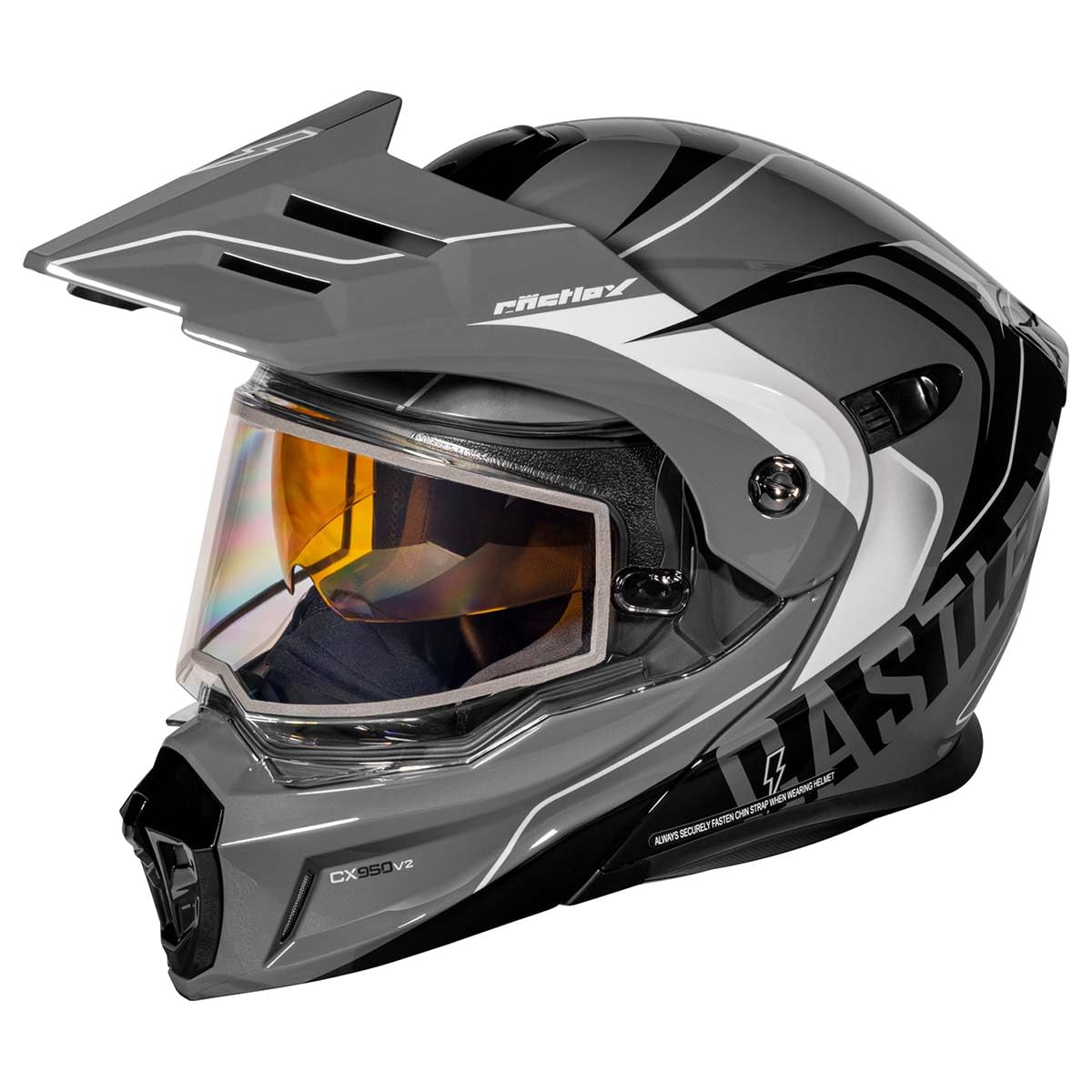 Castle X CX950 V2 Wake Modular Snow Helmet (Gloss Charcoal/Black - Medium)