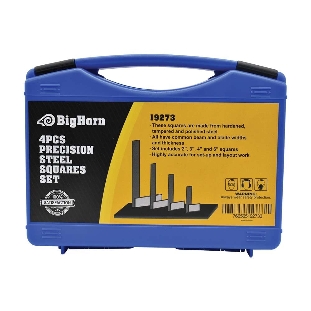 Big Horn 19273 - Precision Steel Squares Set (4 Piece)
