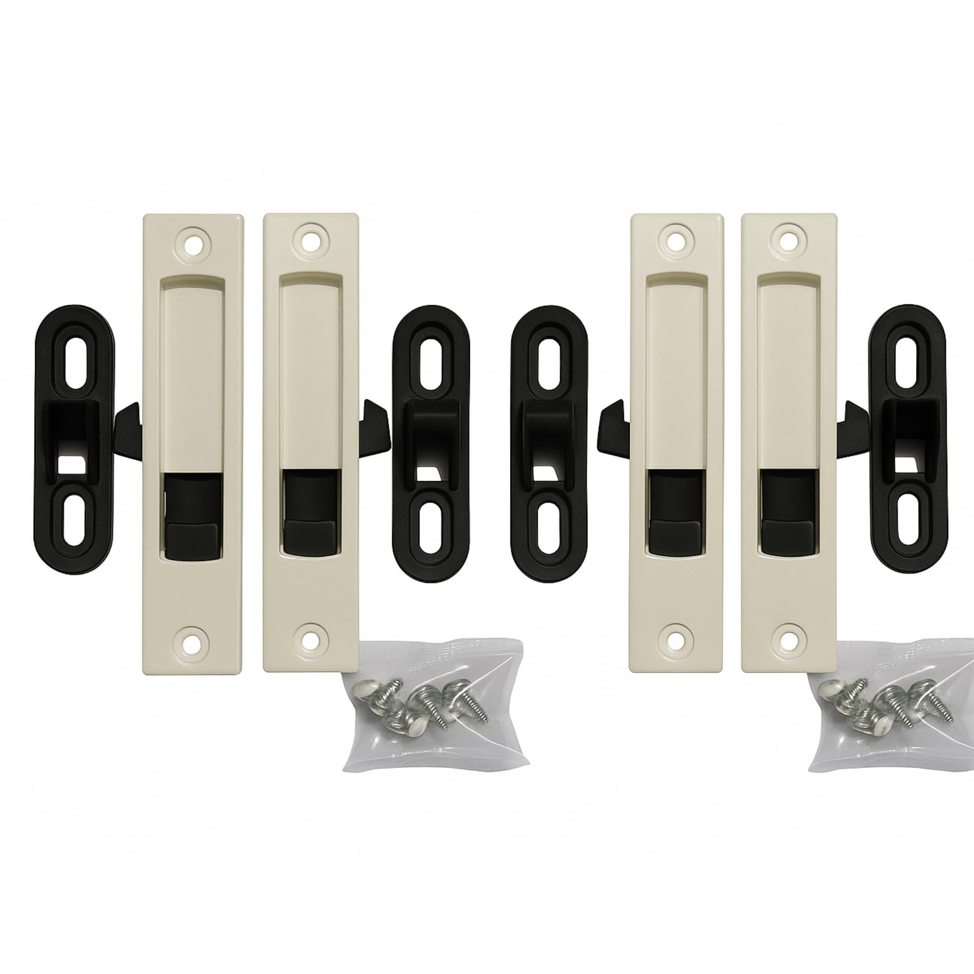 First Lot Metal Body Concealed Lock for Aluminium Sliding Window Pack of 2 Pair (Ivory)-picture-22