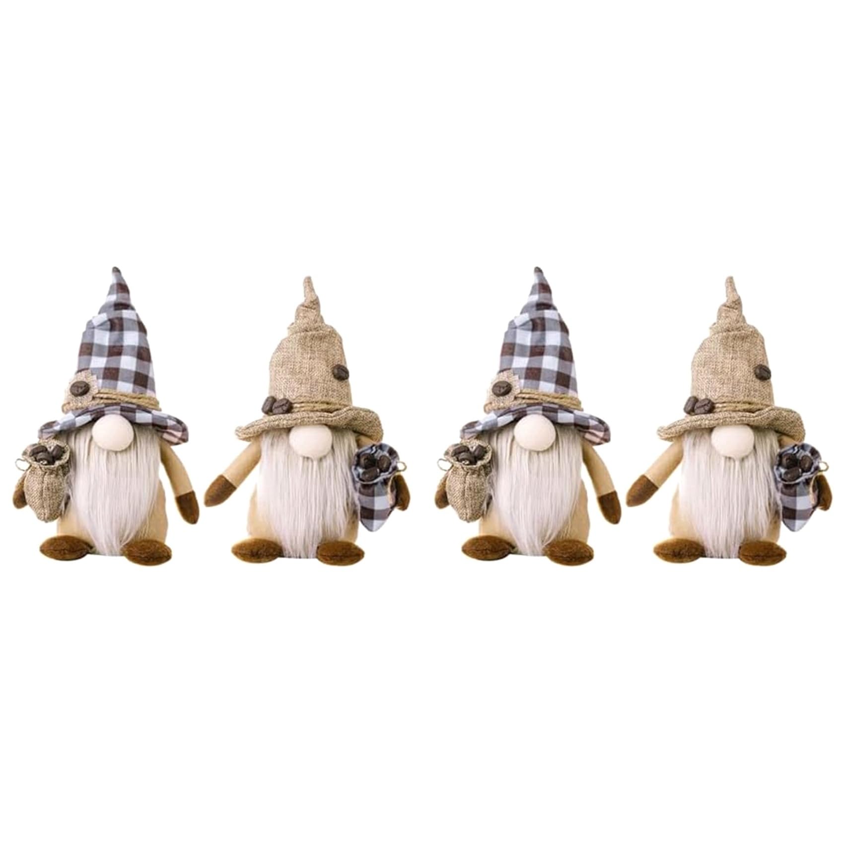 Vjsujehgy 4PCS Gnomes Plush,Housewarming Gift Home Farmhouse,Gnomes Plush Doll Christmas Decorations Home Decorations