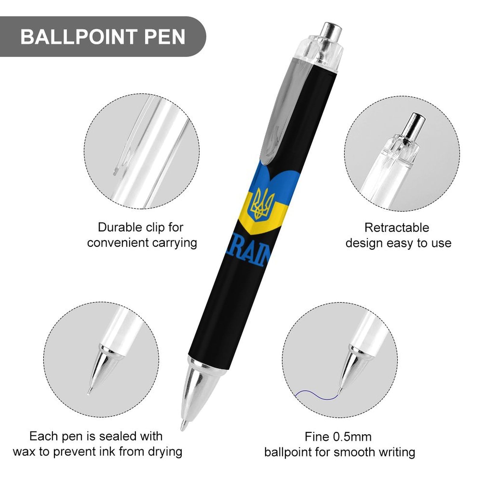 Legami Lovely Friends - Stylo à Bille - Encre Gel - Panda - Noir Pas Cher | Bureau Vallée