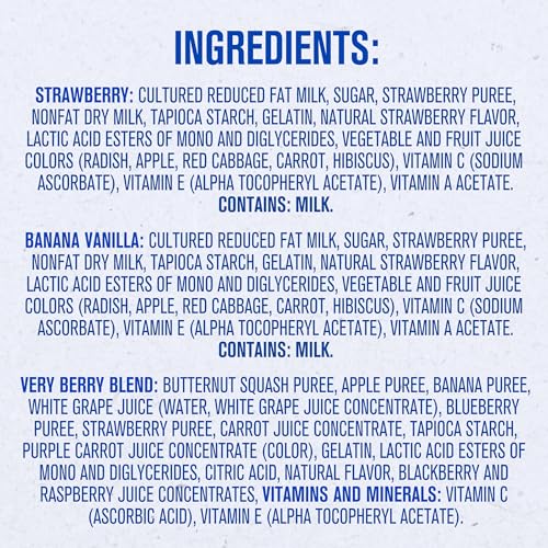 gerber stage 3 baby food snacks strawberry banana vanilla yogurt melts very berry fruit and veggie melts baby led feeding 8-pack