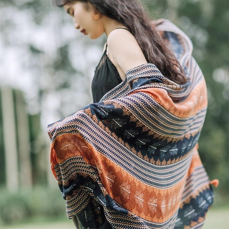 Chal doble uso para abrigarse del viento en otoño con estilo 3